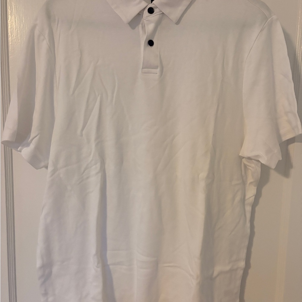 Banana Republic White Polo Shirt
